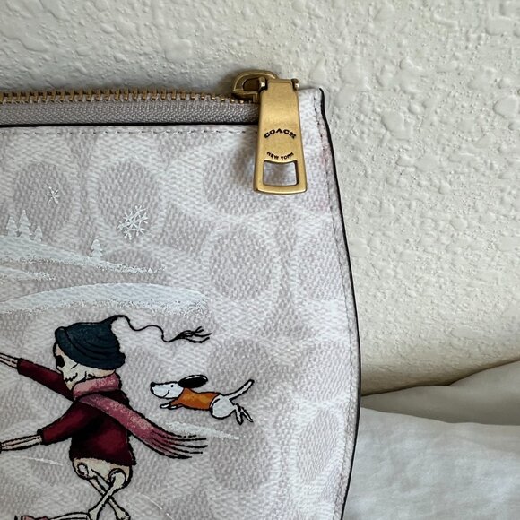 Coach Skating Skeletons Wristlet - Picture 11 of 13